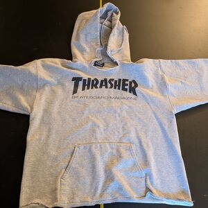Thrasher Gray Y2k Skateboard Hoodie San Francisco Men's Medium